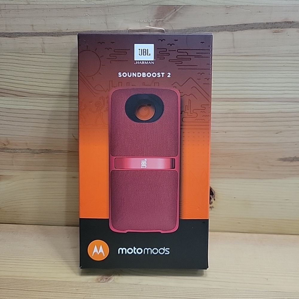 Motorola Moto Mod JBL SoundBoost 2 Portable Speaker Case   Red
